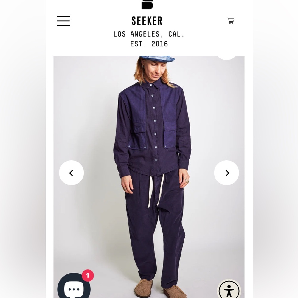 SEEKER corduroy pants. size M